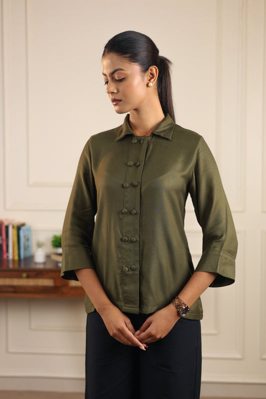 Twin Placket  Shirt