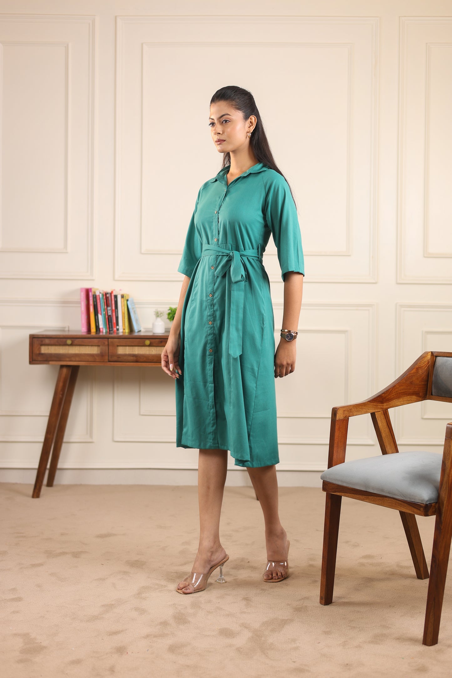 Meadow Button Dress