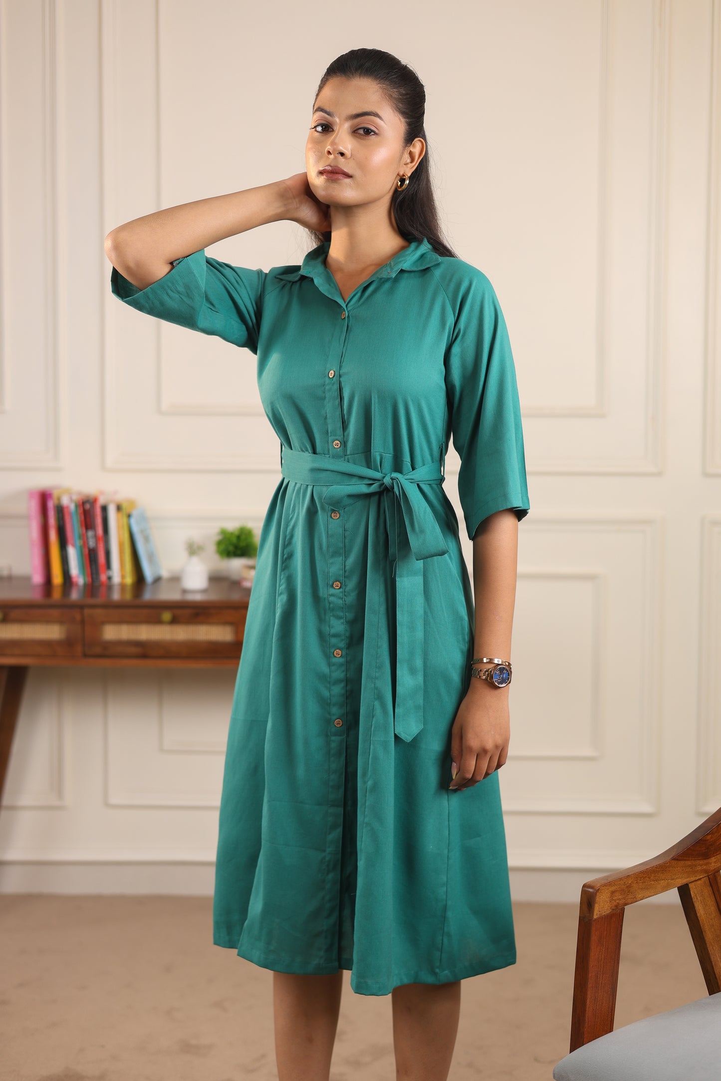 Meadow Button Dress