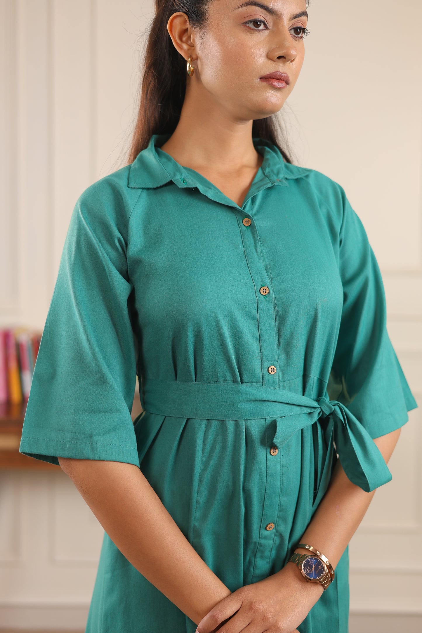 Meadow Button Dress