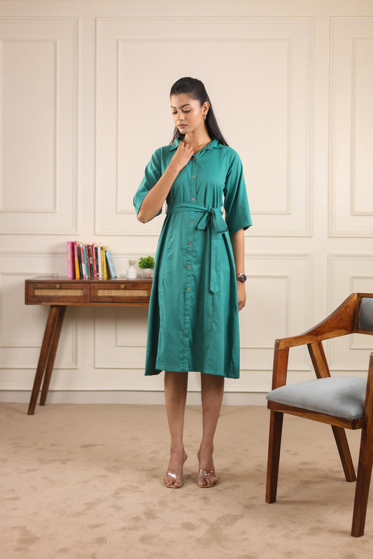 Meadow Button Dress
